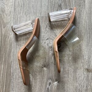 Zara clear high heels
